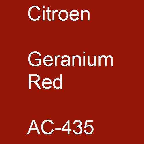 Citroen, Geranium Red, AC-435.